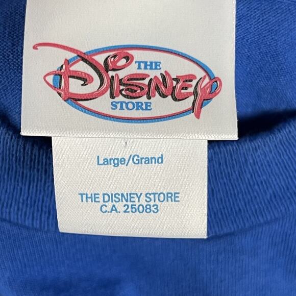 VTG The Disney Store Frankfurt T-Shirt Mens Large Blue Mickey Ireland Made 90s - Picture 5 of 12